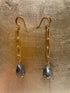 R- Earrings, Labradorite & Chain