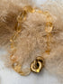 Citrine Necklace with Infinity Clasp