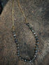 Two Stands Necklace with Labradorite rondelles