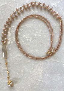 Extra Long Triple Layer Necklace