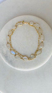 2-Strand Crystal Linked Necklace