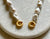 Short Baroque Pearl Necklace with gold clasp