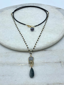 Spinel Triple Layer Necklace